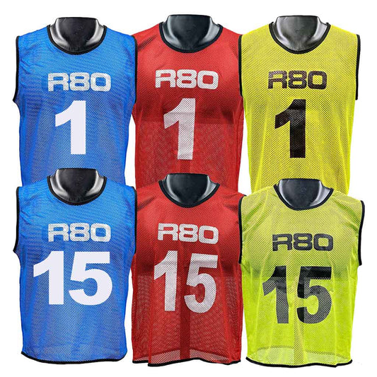 Sets of 15 Numbered Training Bibs