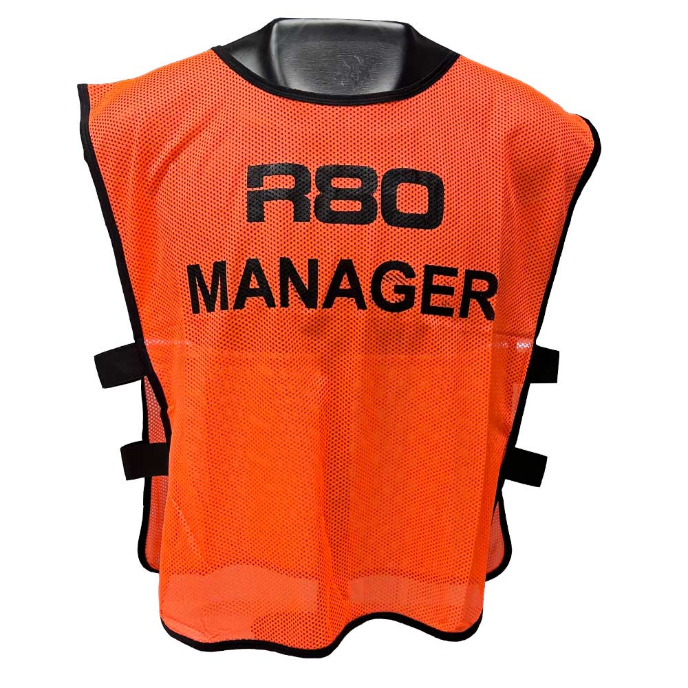 Coach & Manager Printed Bibs - R80Sports