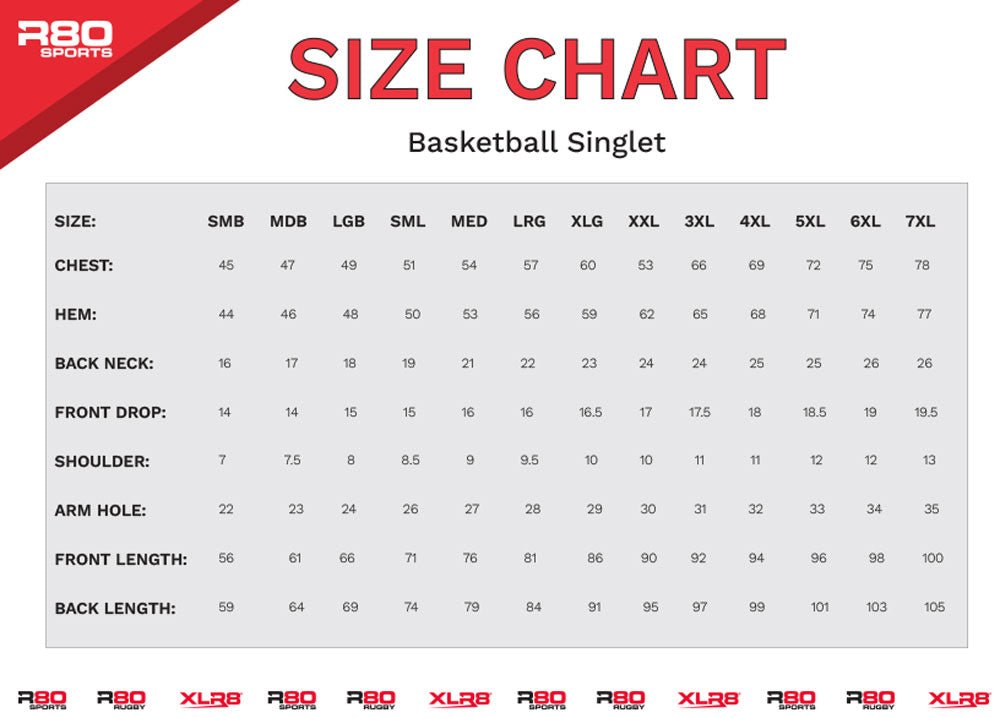 Kirwee RFC Sublimated Basketball Singlet - R80Sports