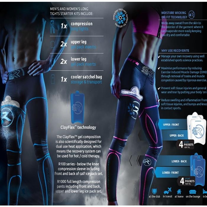 Recoverite R100 Womans Ice Compression Tights - R80 Sports