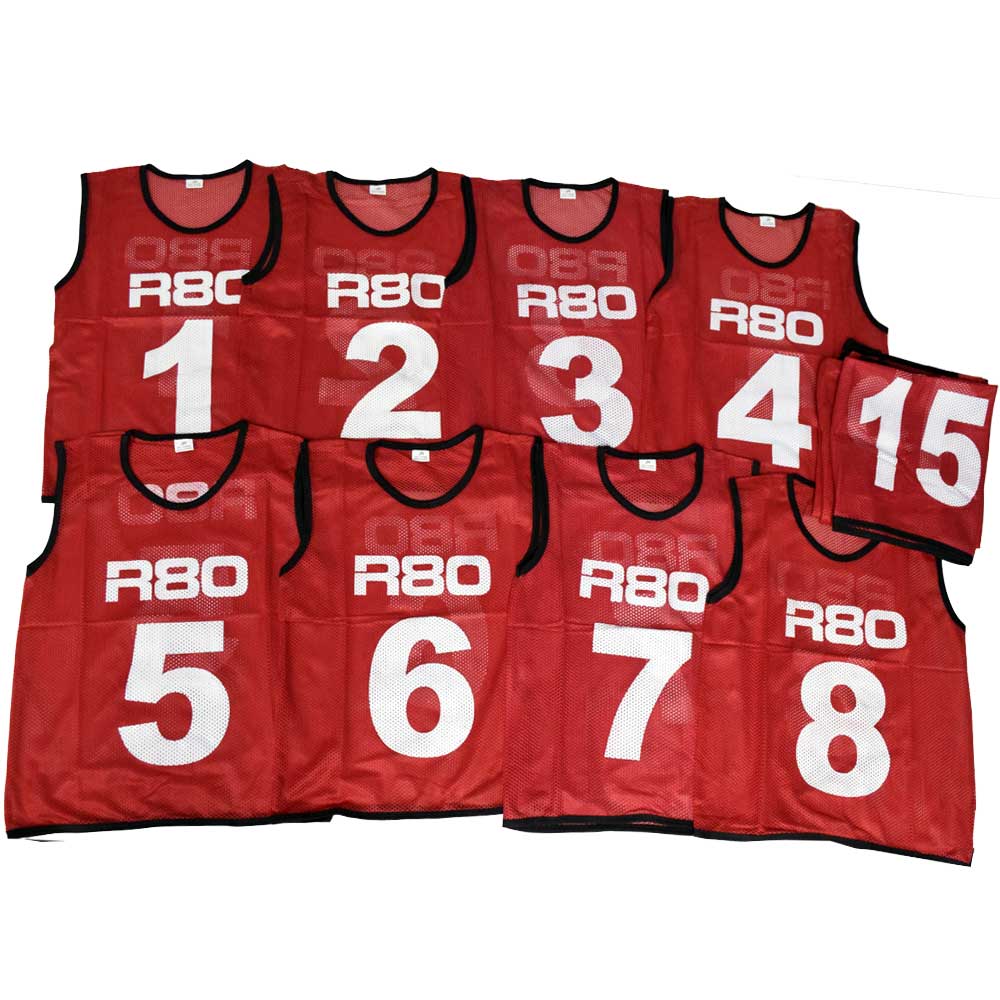 Sets of 15 Numbered Training Bibs - R80Sports