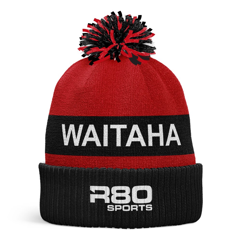 Waitaha Māori Rugby Pom Pom Beanie - R80Sports