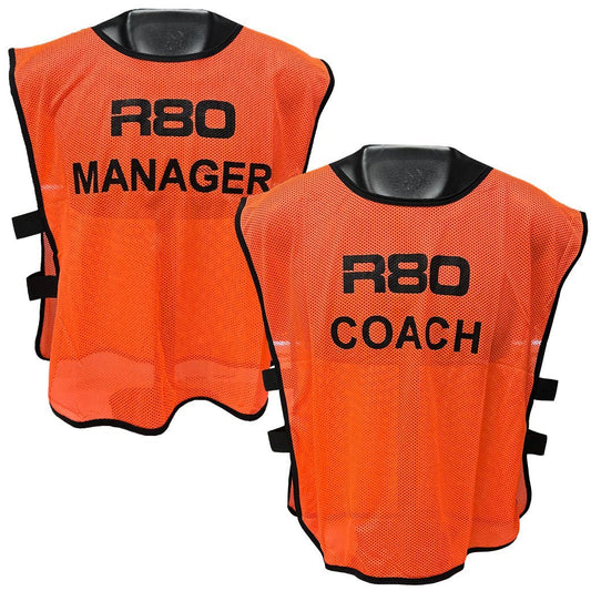 Coach & Manager Printed Bibs - R80Sports