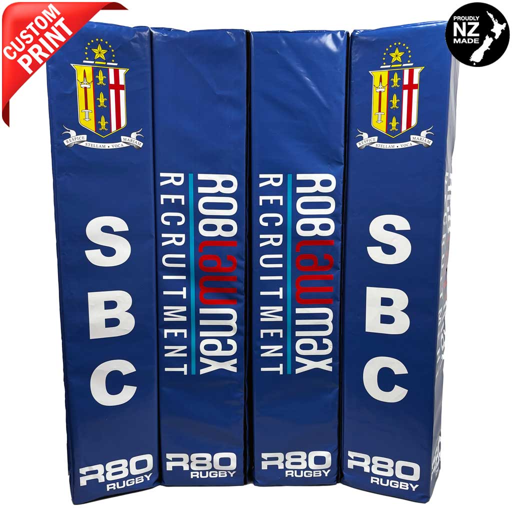 Digitally Printed Rugby Goal Post Protector Pads - R80Sports