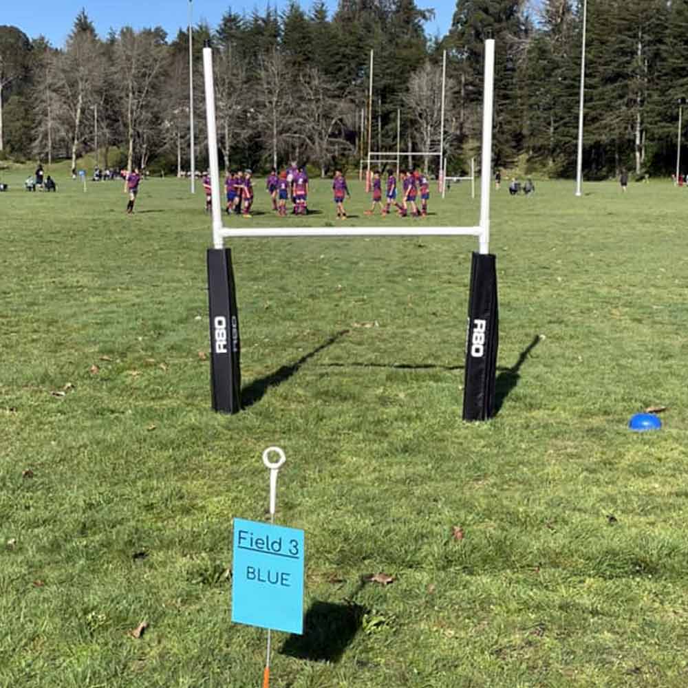 Junior Premier Portable Goal Posts with Pads - R80Sports