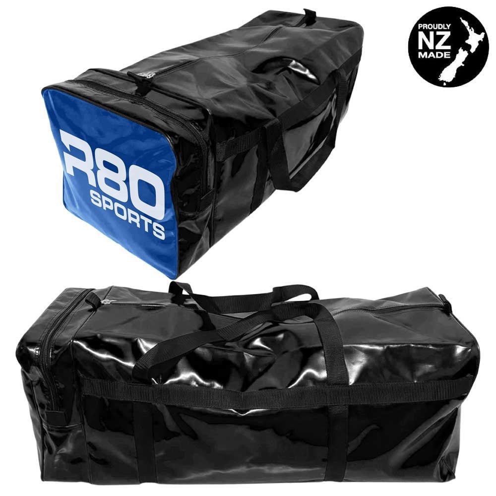 R80 Club Kit Colours Gear Bag Black with End Pocket - R80Sports