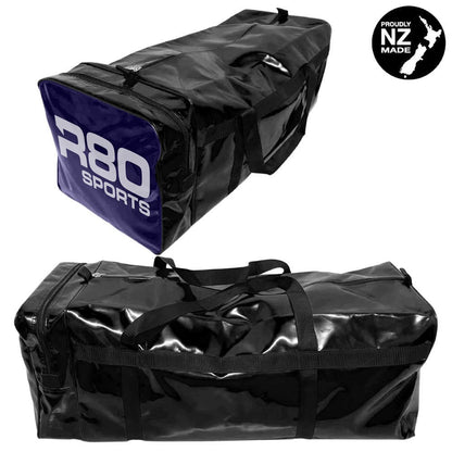 R80 Club Kit Colours Gear Bag Black with End Pocket - R80Sports