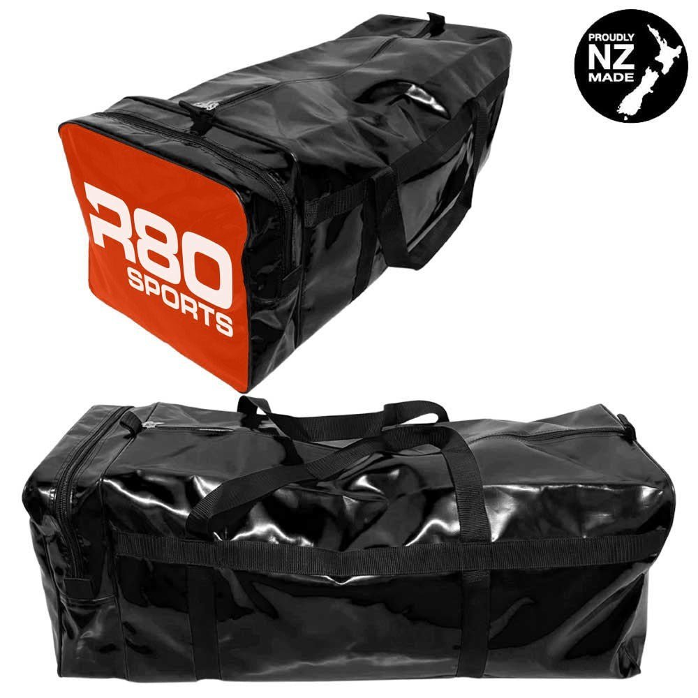 R80 Club Kit Colours Gear Bag Black with End Pocket - R80Sports