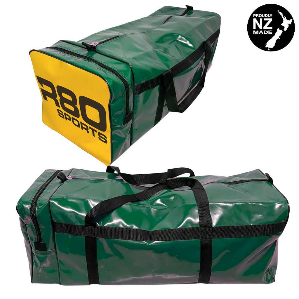 R80 Club Kit Colours Gear Bag Green with End Pocket - R80Sports