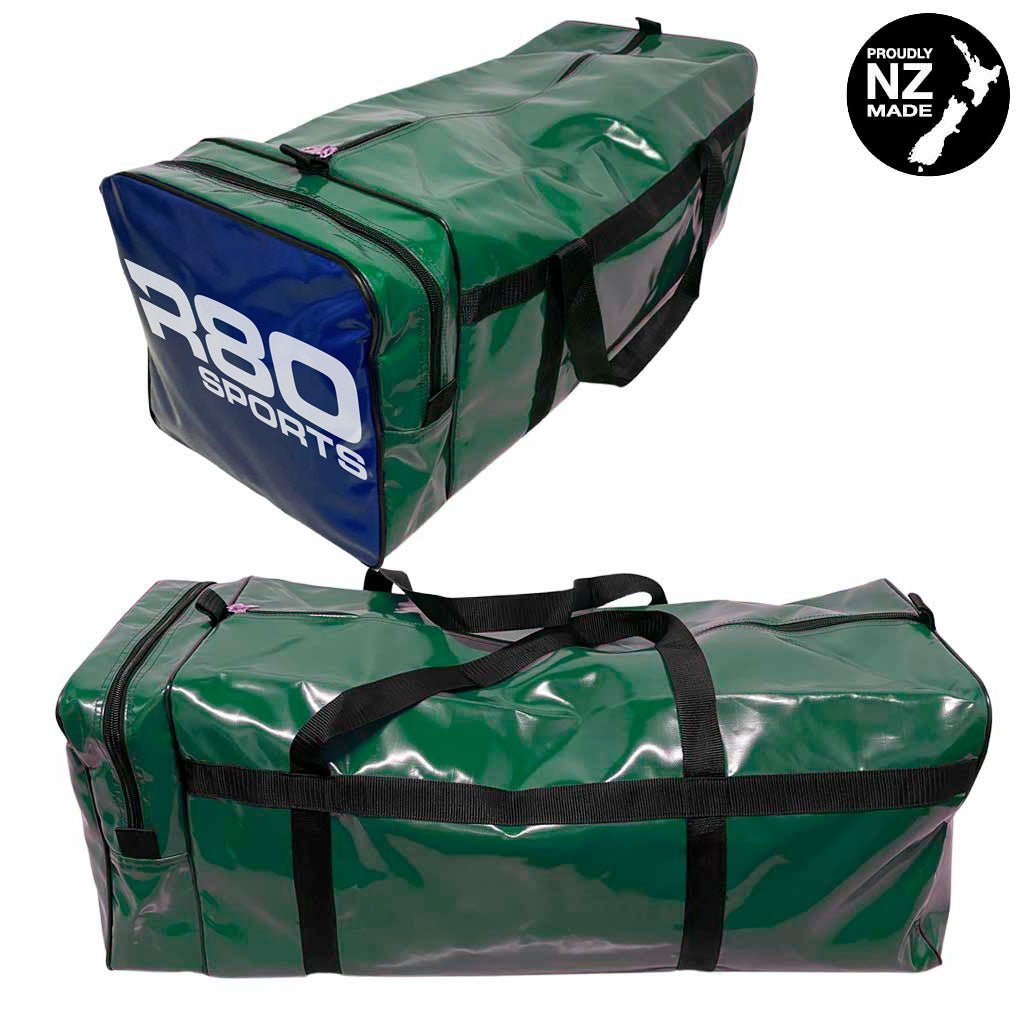 R80 Club Kit Colours Gear Bag Green with End Pocket - R80Sports