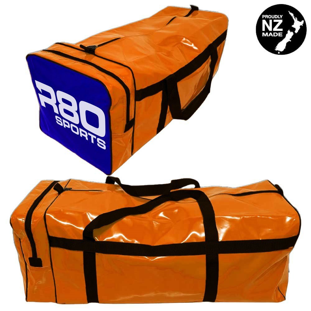 R80 Club Kit Colours Gear Bag Orange with End Pocket - R80Sports