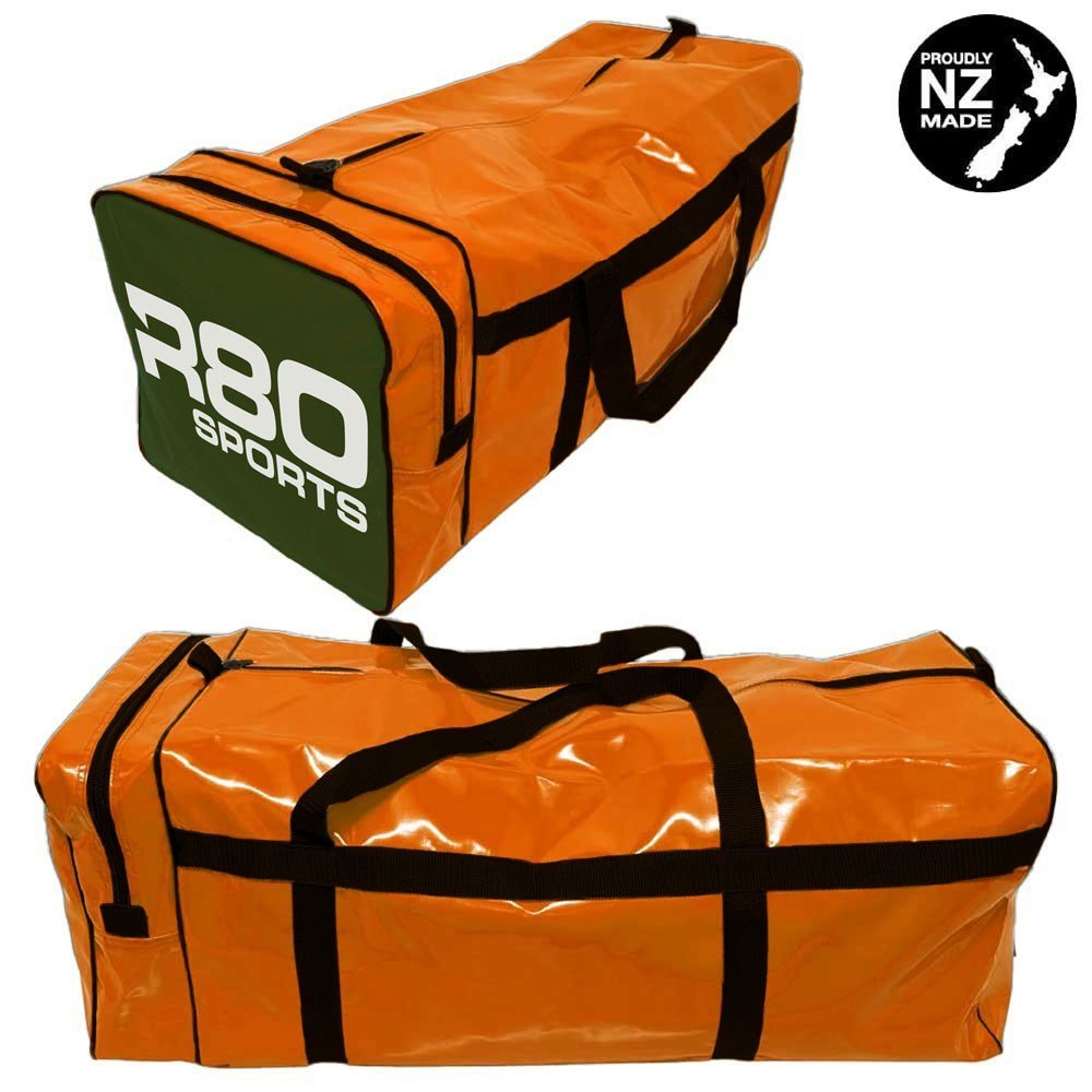 R80 Club Kit Colours Gear Bag Orange with End Pocket - R80Sports