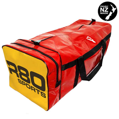 R80 Club Kit Colours Gear Bag Red with End Pocket - R80Sports