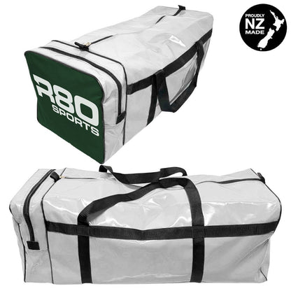 R80 Club Kit Colours Gear Bag White with End Pocket - R80Sports