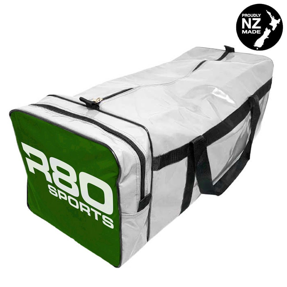 R80 Club Kit Colours Gear Bag White with End Pocket - R80Sports