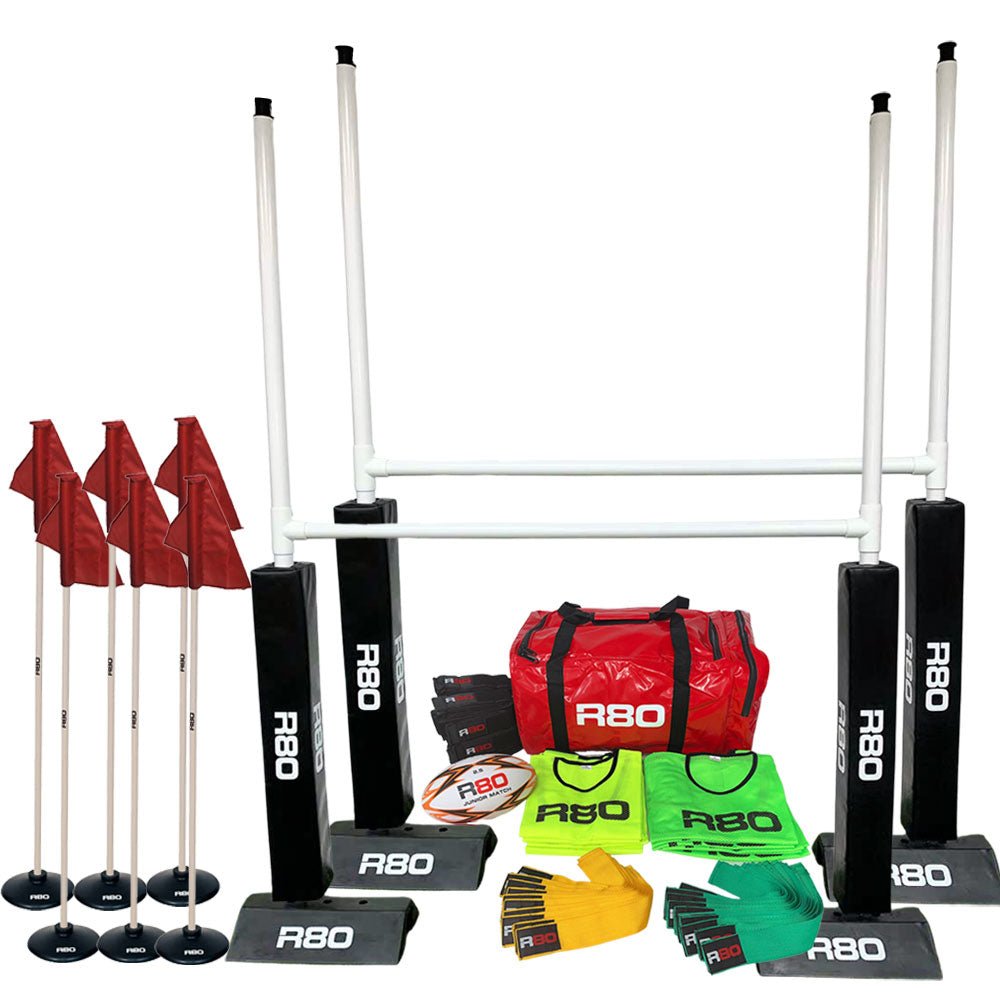 R80 Junior Rippa Team Sets with Hard Surface Posts & Corner Poles - R80Sports