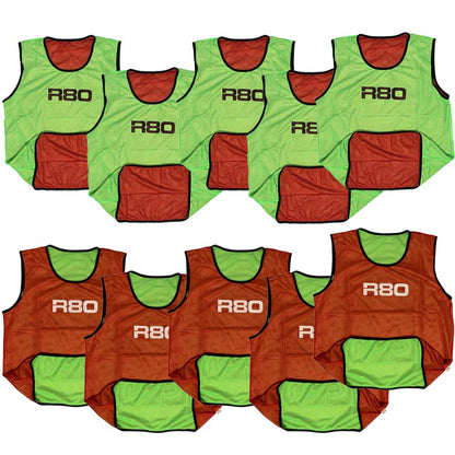 R80 Pro Reversible Training Bibs Set of 10 - R80Sports