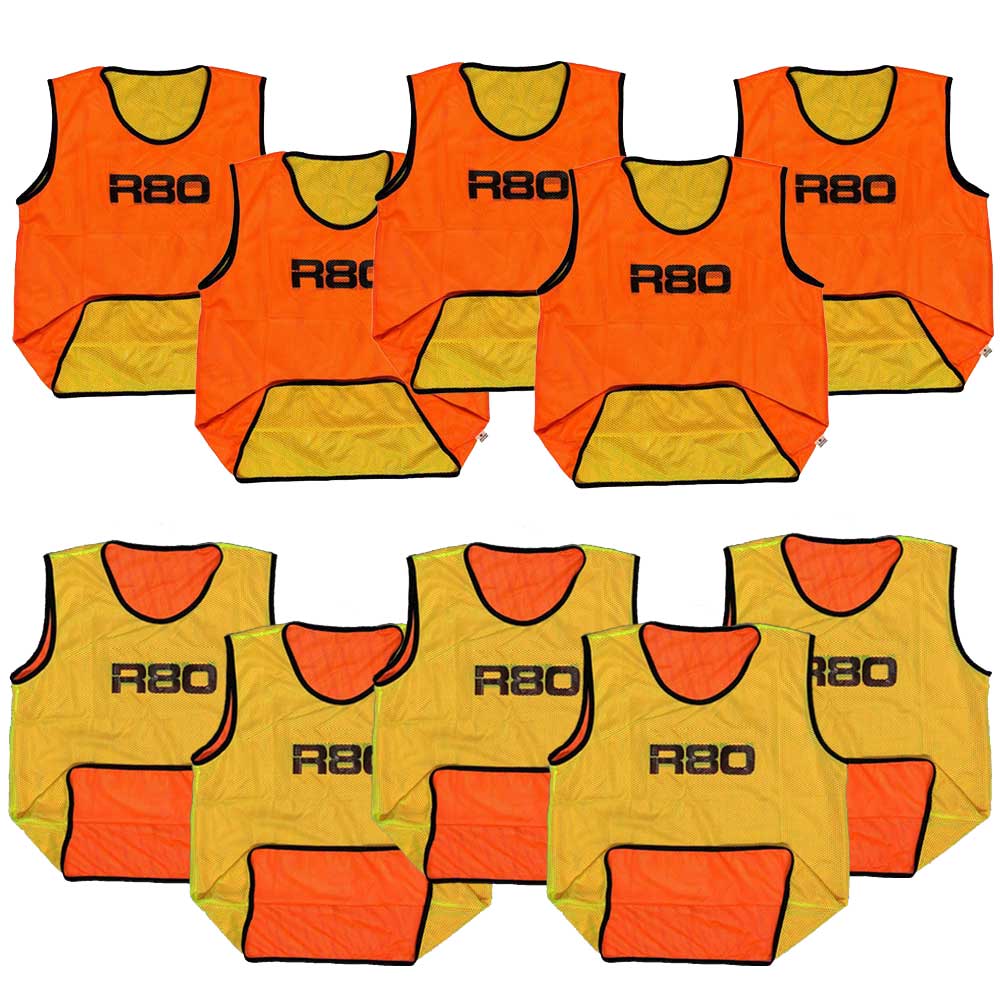 R80 Pro Reversible Training Bibs Set of 10 - R80Sports