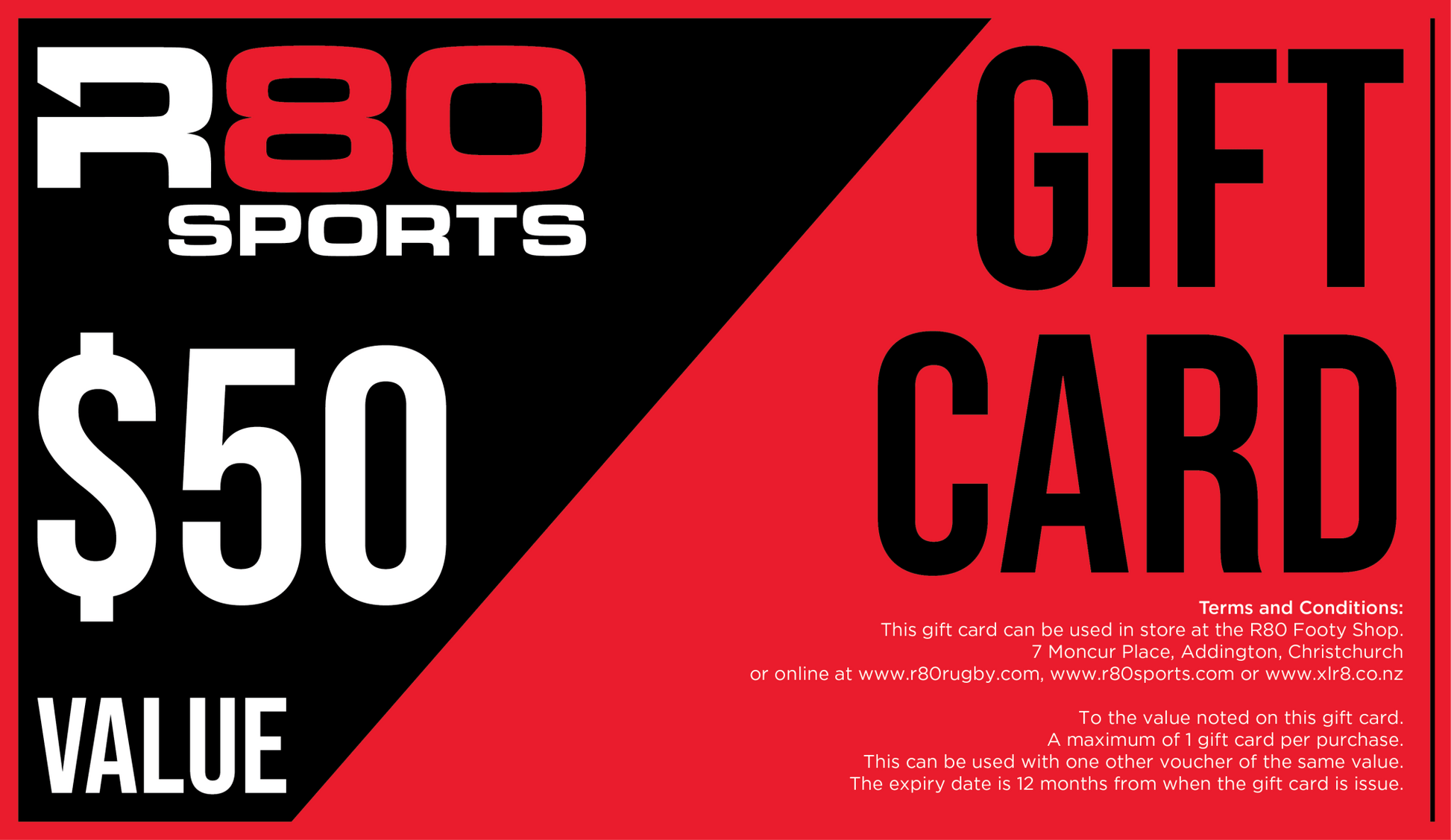 R80 Sports Gift Card - R80 Sports