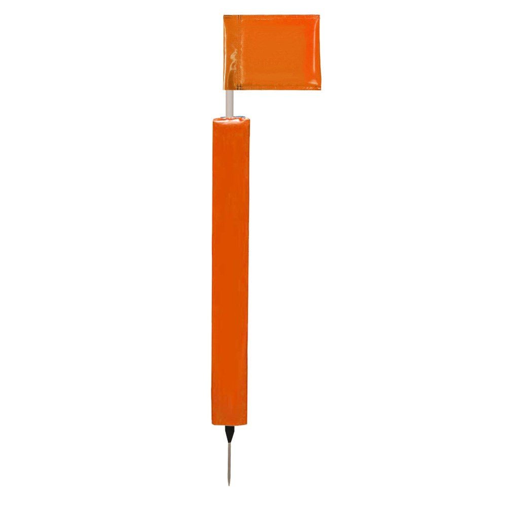 Sideline Pole with Club Colour Flags and Protectors - R80Sports