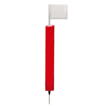 Sideline Pole with Club Colour Flags and Protectors - R80Sports