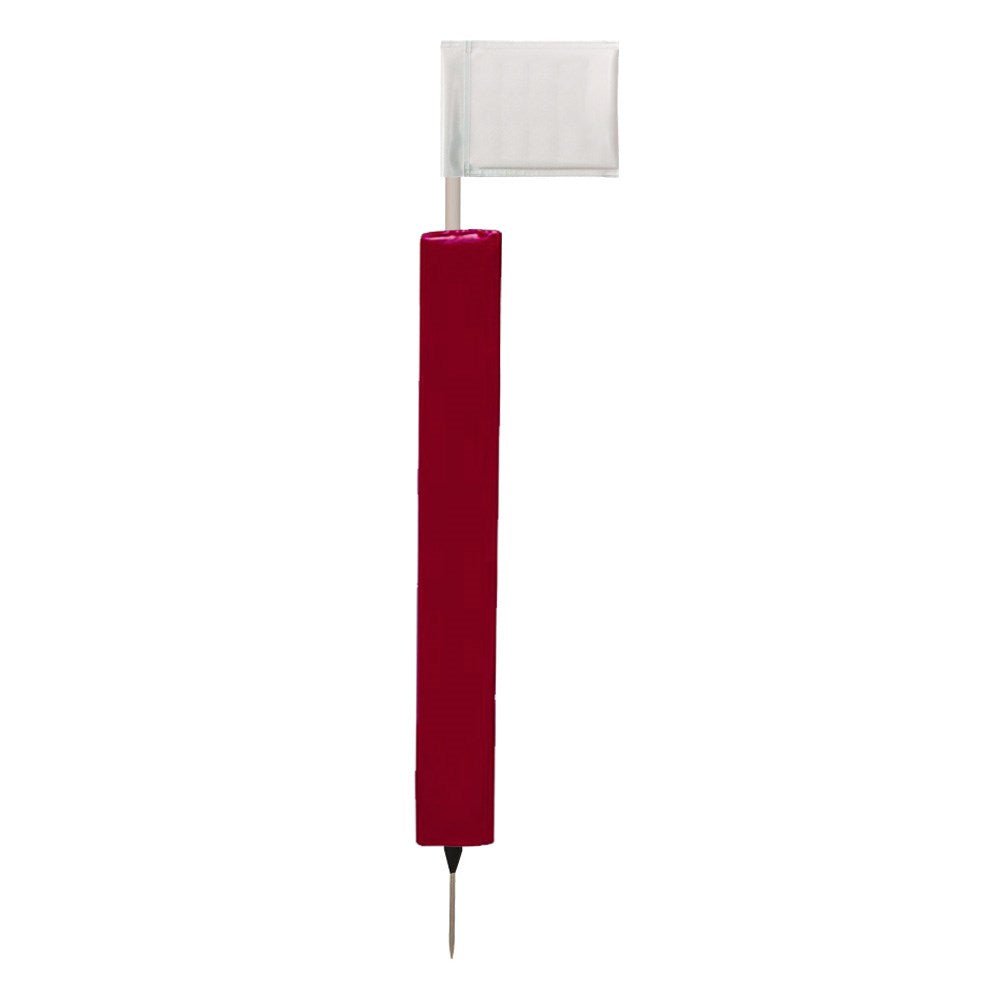 Sideline Pole with Club Colour Flags and Protectors - R80Sports