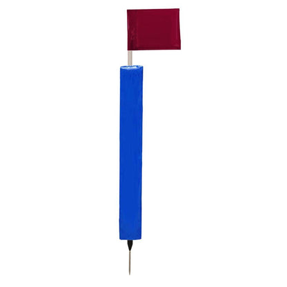 Sideline Pole with Club Colour Flags and Protectors - R80Sports