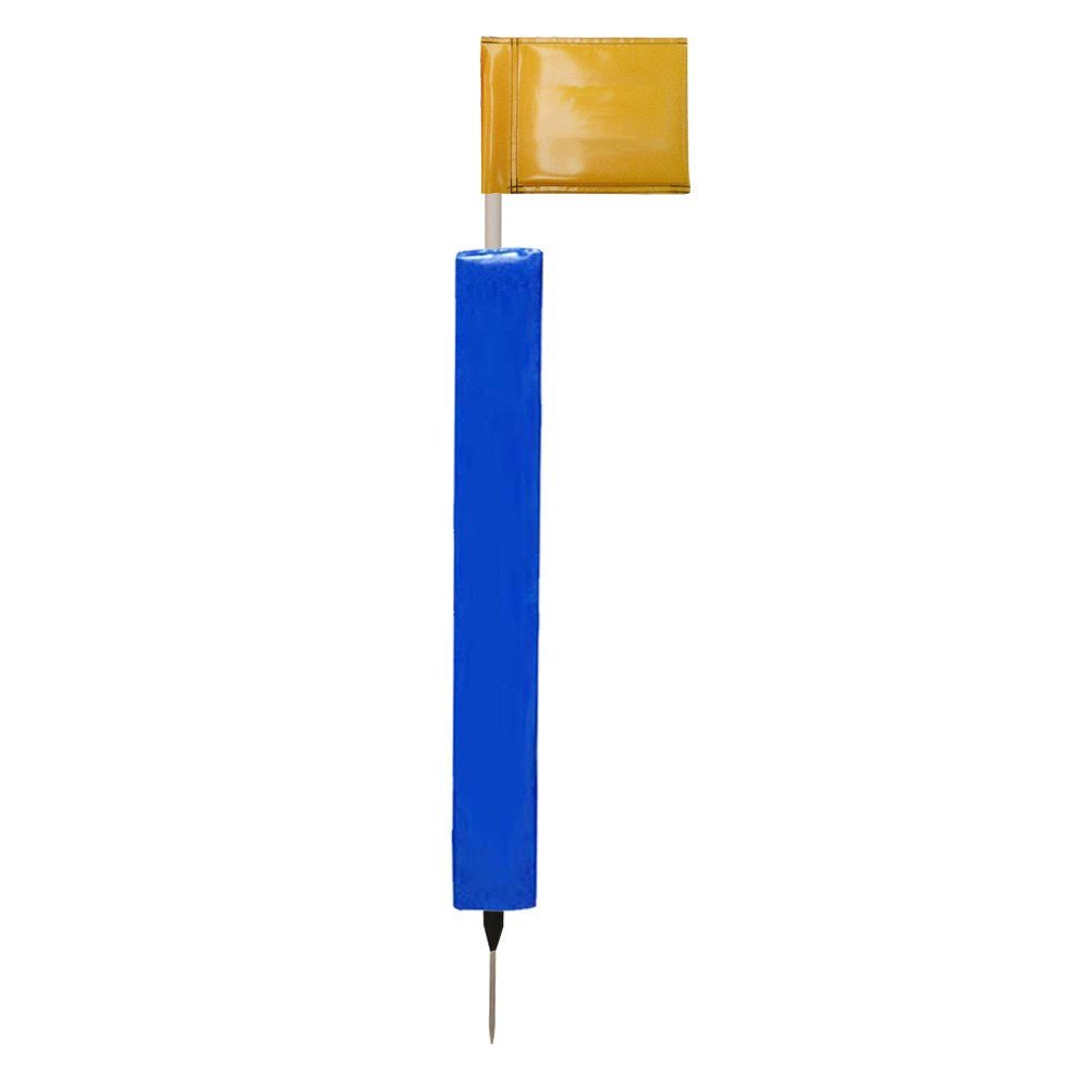 Sideline Pole with Club Colour Flags and Protectors - R80Sports