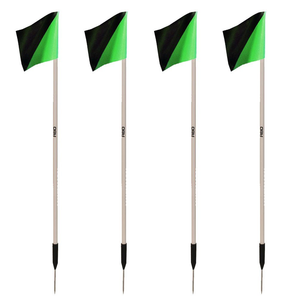 Sideline Pole with Club Colours Flag Sets - R80Sports