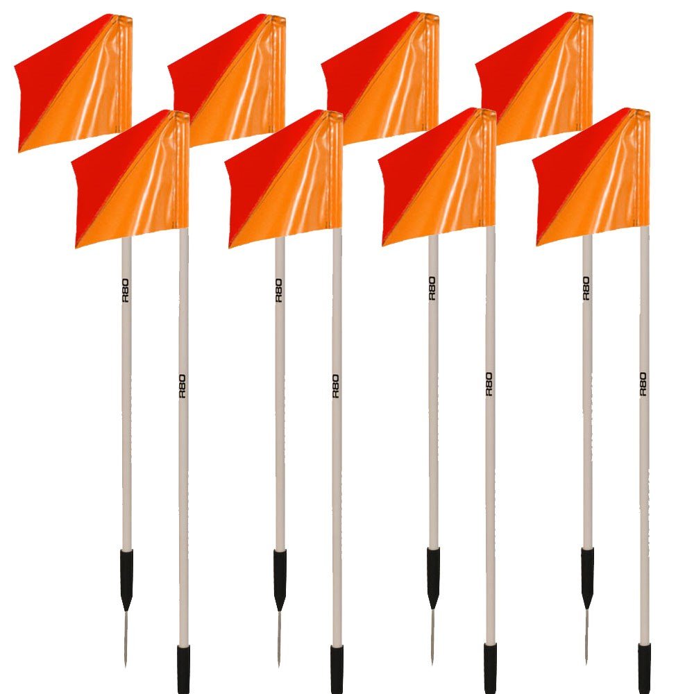 Sideline Pole with Club Colours Flag Sets - R80Sports