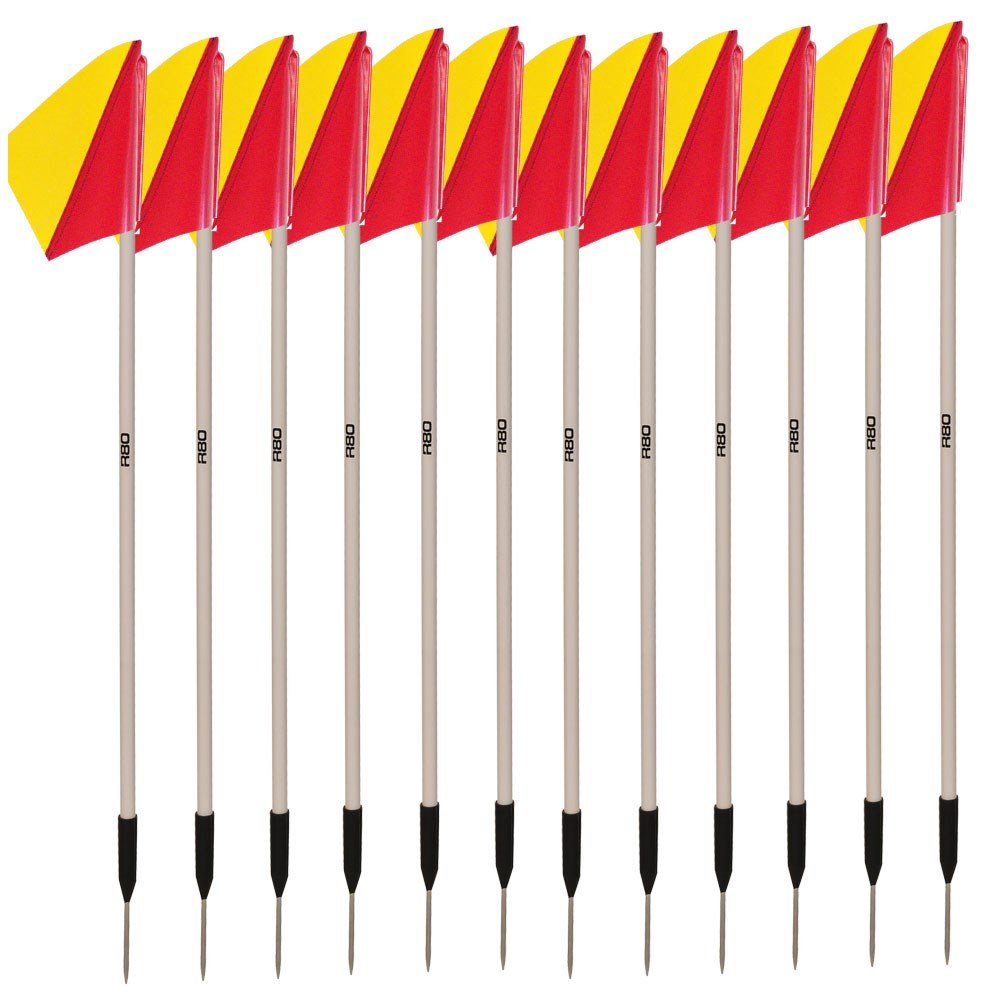 Sideline Pole with Club Colours Flag Sets - R80Sports