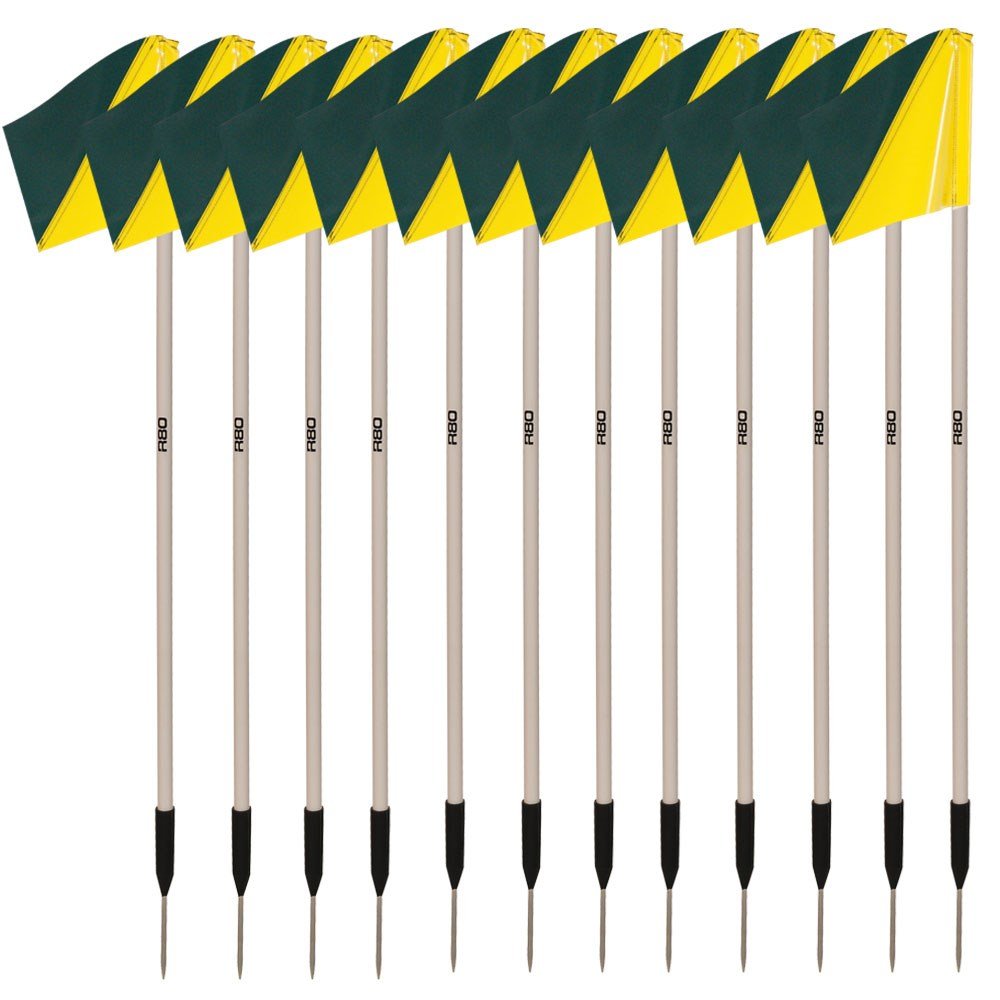 Sideline Pole with Club Colours Flag Sets - R80Sports