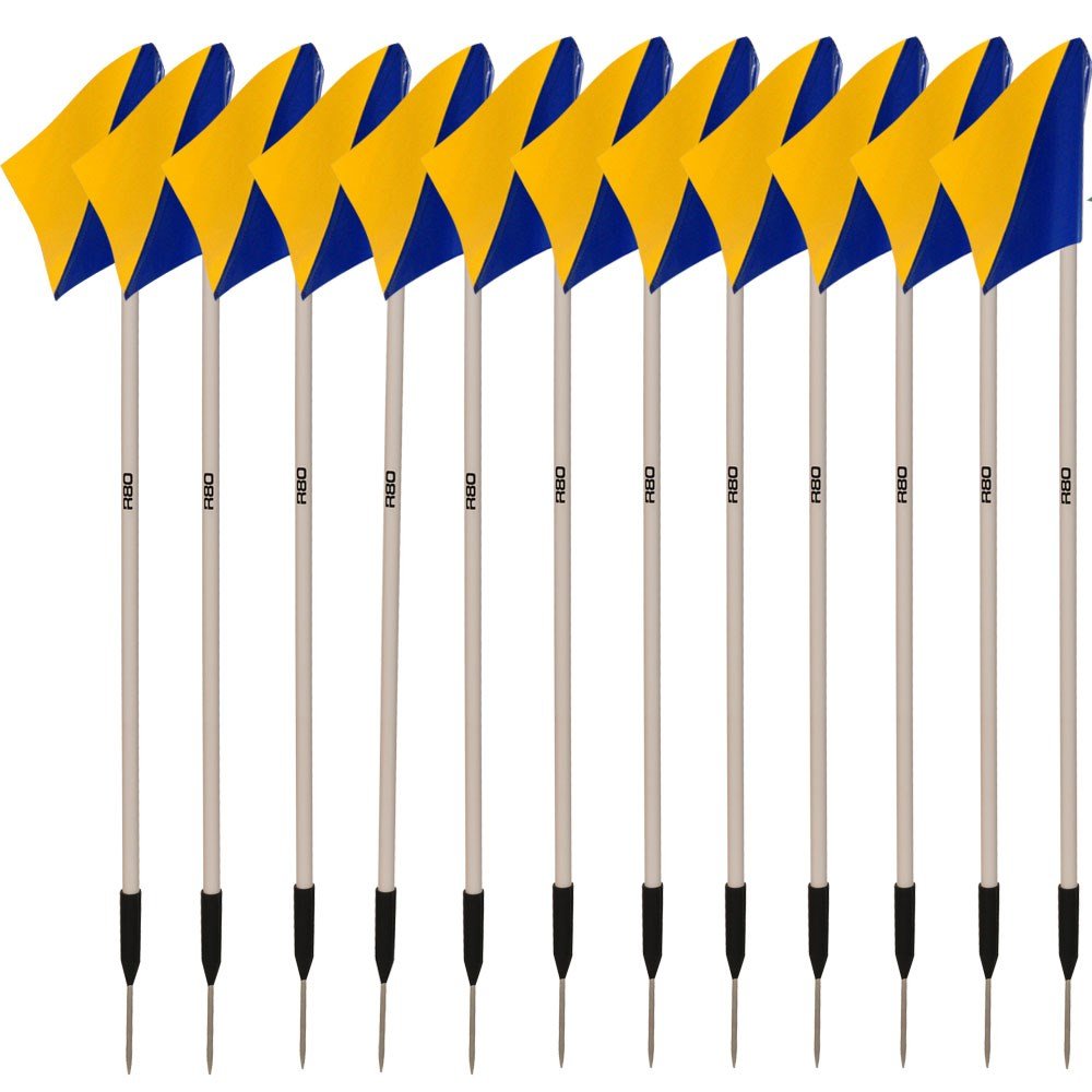 Sideline Pole with Club Colours Flag Sets - R80Sports