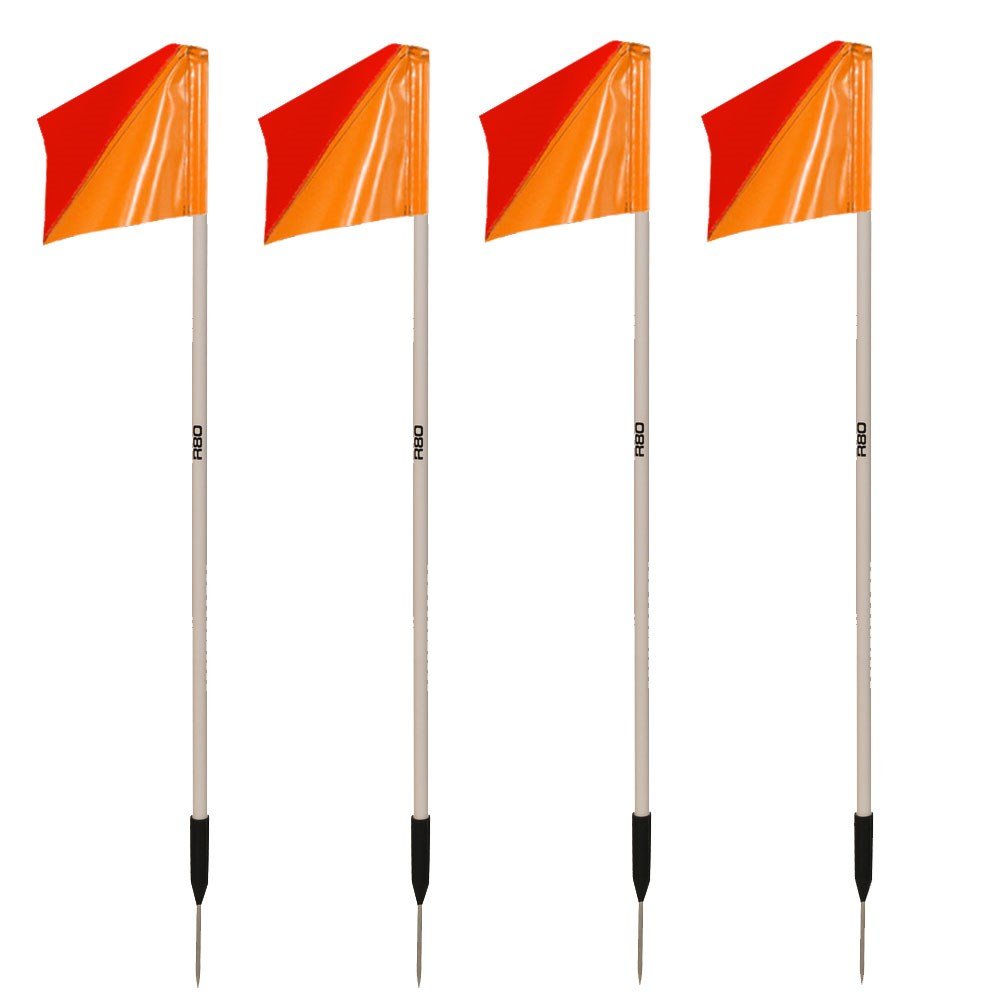 Sideline Pole with Club Colours Flag Sets - R80Sports