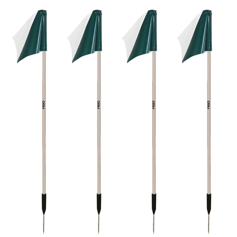 Sideline Pole with Club Colours Flag Sets - R80Sports