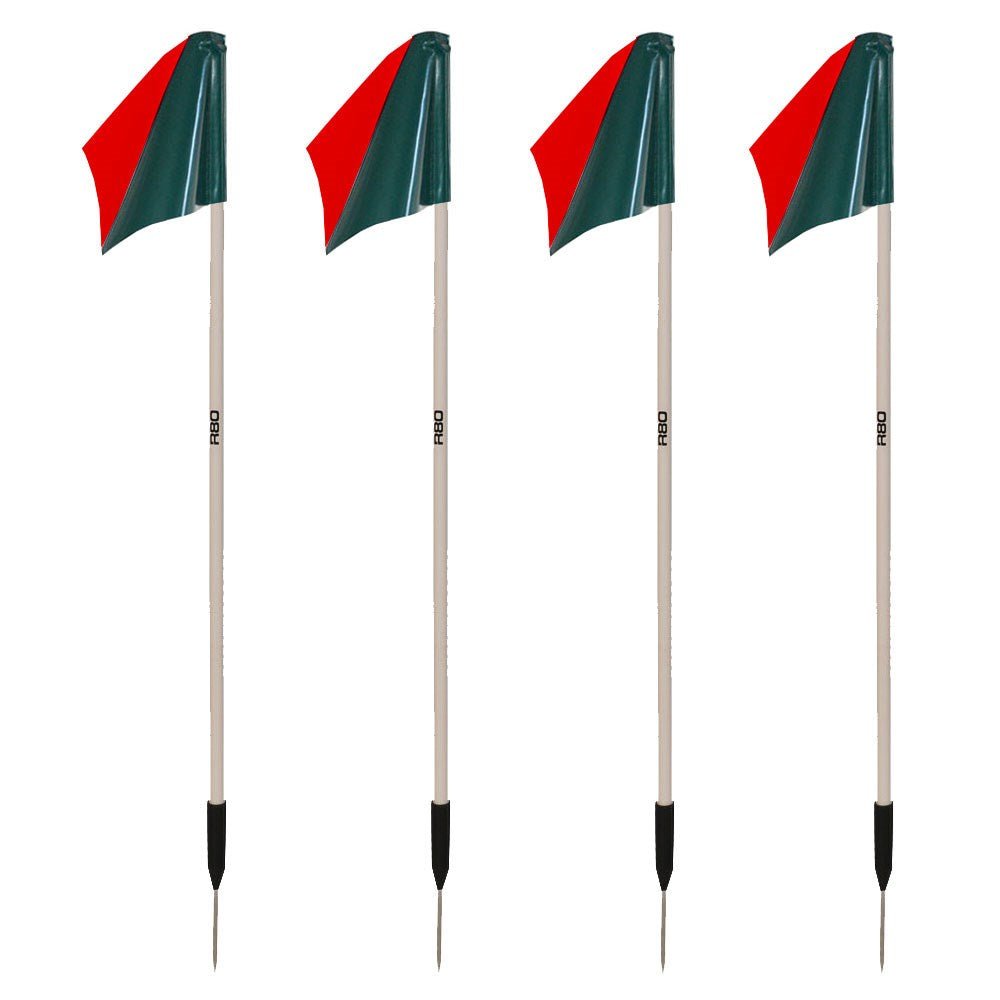 Sideline Pole with Club Colours Flag Sets - R80Sports