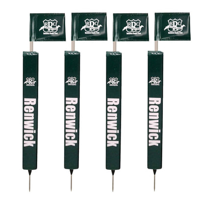 Touchline Pole with Printed Rigid Flag & Protector - R80Sports