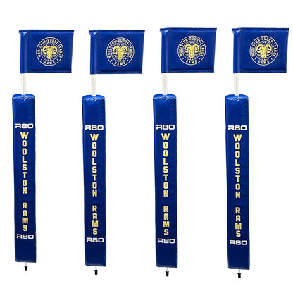 Touchline Pole with Printed Rigid Flag & Protector - R80Sports