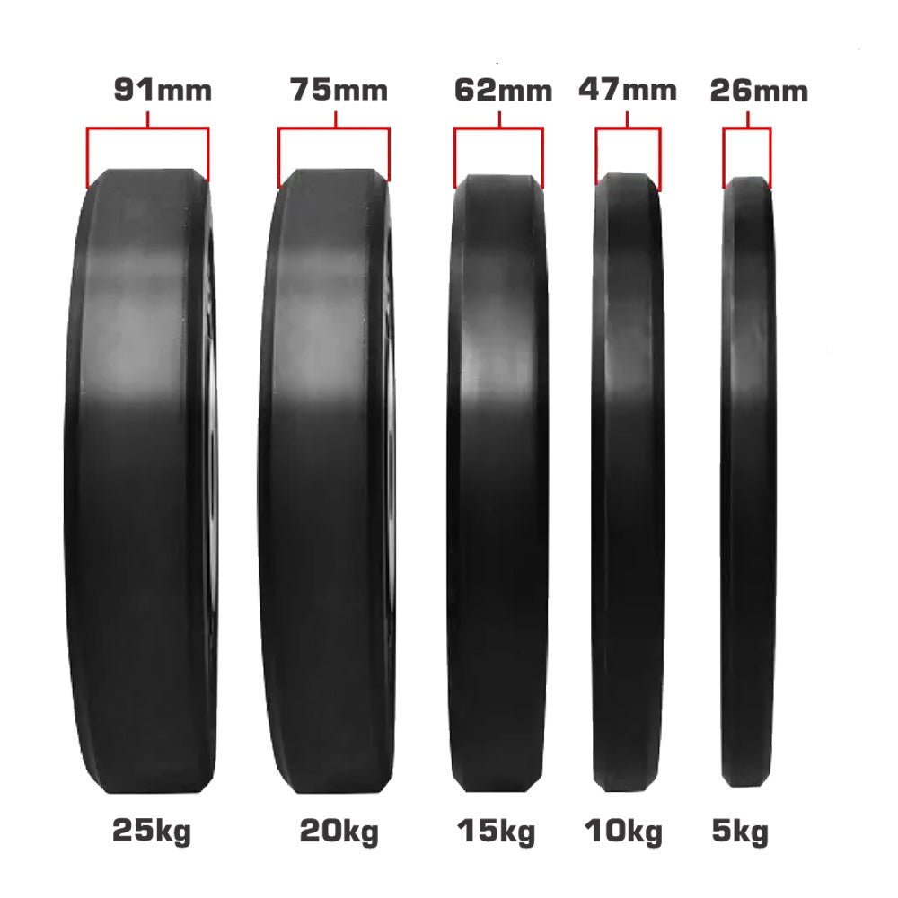 XLR8 Black Bumper Plates - R80Sports