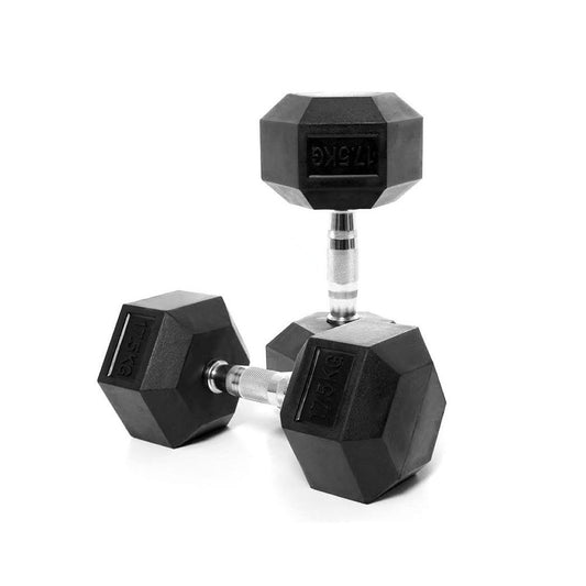 XLR8 Hex Rubber Dumbbell - R80Sports