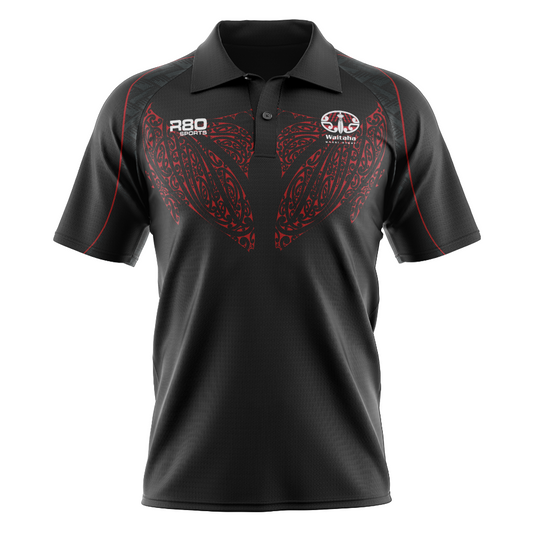 Waitaha Māori Rugby - Sublimated Polo Shirt