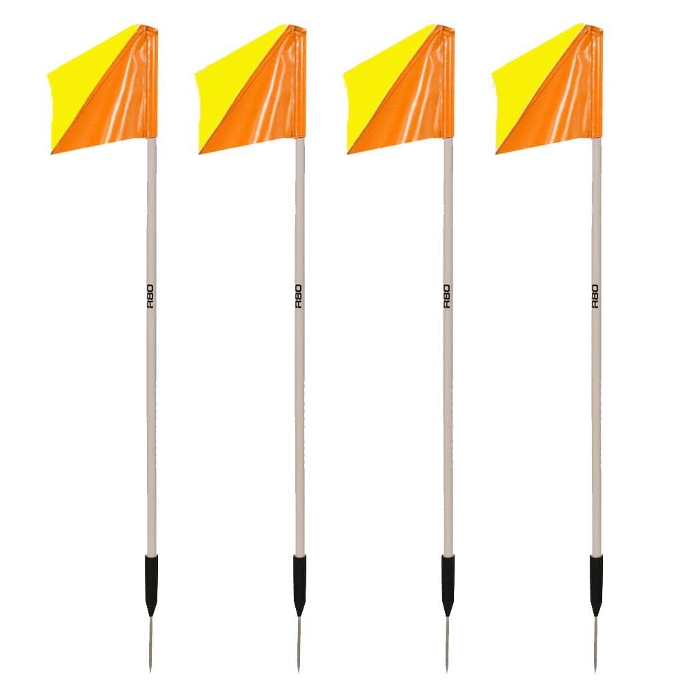 Sideline Pole with Club Colours Flag Sets - R80Sports