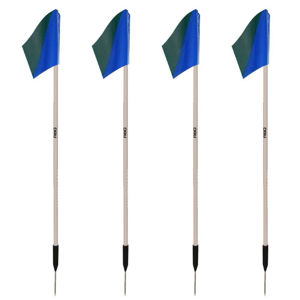 Sideline Pole with Club Colours Flag Sets - R80Sports