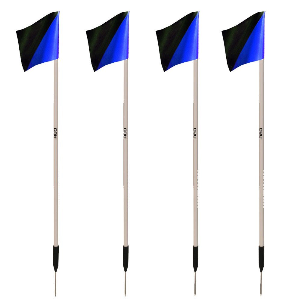 Sideline Pole with Club Colours Flag Sets - R80Sports