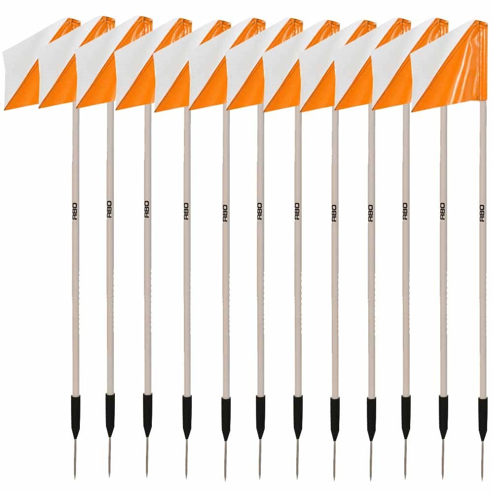 Sideline Pole with Club Colours Flag Sets - R80Sports