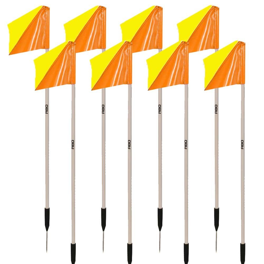 Sideline Pole with Club Colours Flag Sets - R80Sports