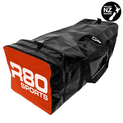 R80 Club Kit Colours Gear Bag Black with End Pocket - R80 Rugby