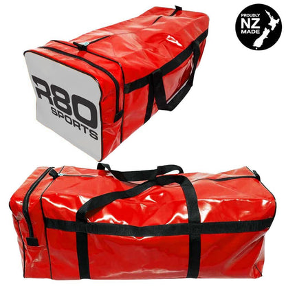 R80 Club Kit Colours Gear Bag Red with End Pocket - R80 Rugby