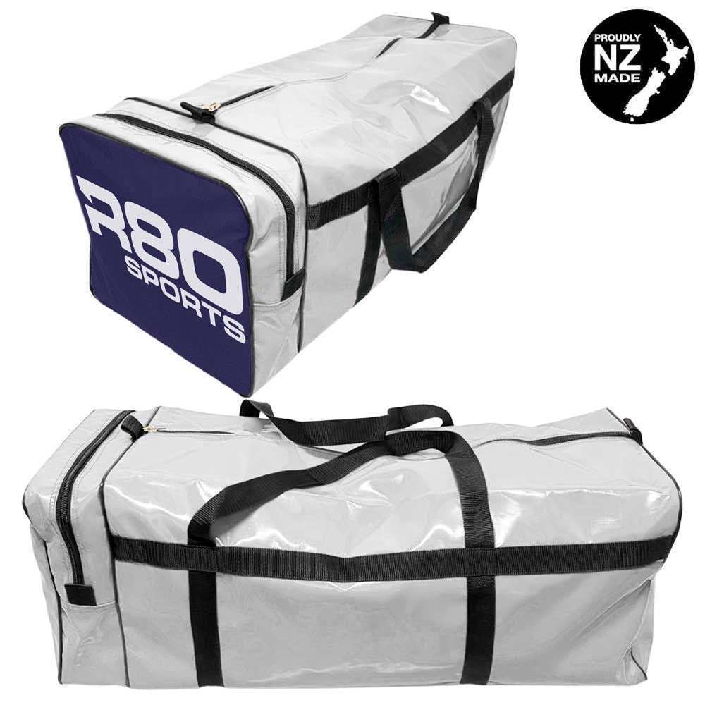 R80 Club Kit Colours Gear Bag White with End Pocket - R80 Rugby
