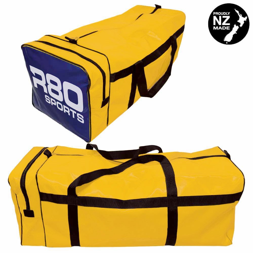 R80 Club Kit Colours Gear Bag Yellow with End Pocket - R80 Rugby